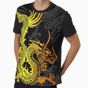 Golden Chinese Dragon Pattern