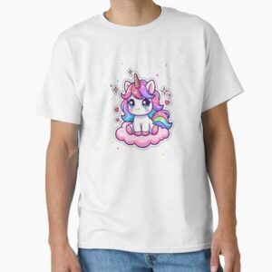 Cute Rainbow Unicorn Kawaii Cloud